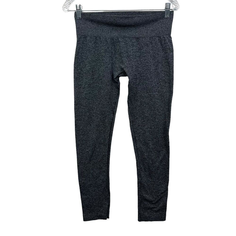 Lucky Brand Womens Leggings Fitted Stretch Mid Rise Gray Black SZ Medium/Large*